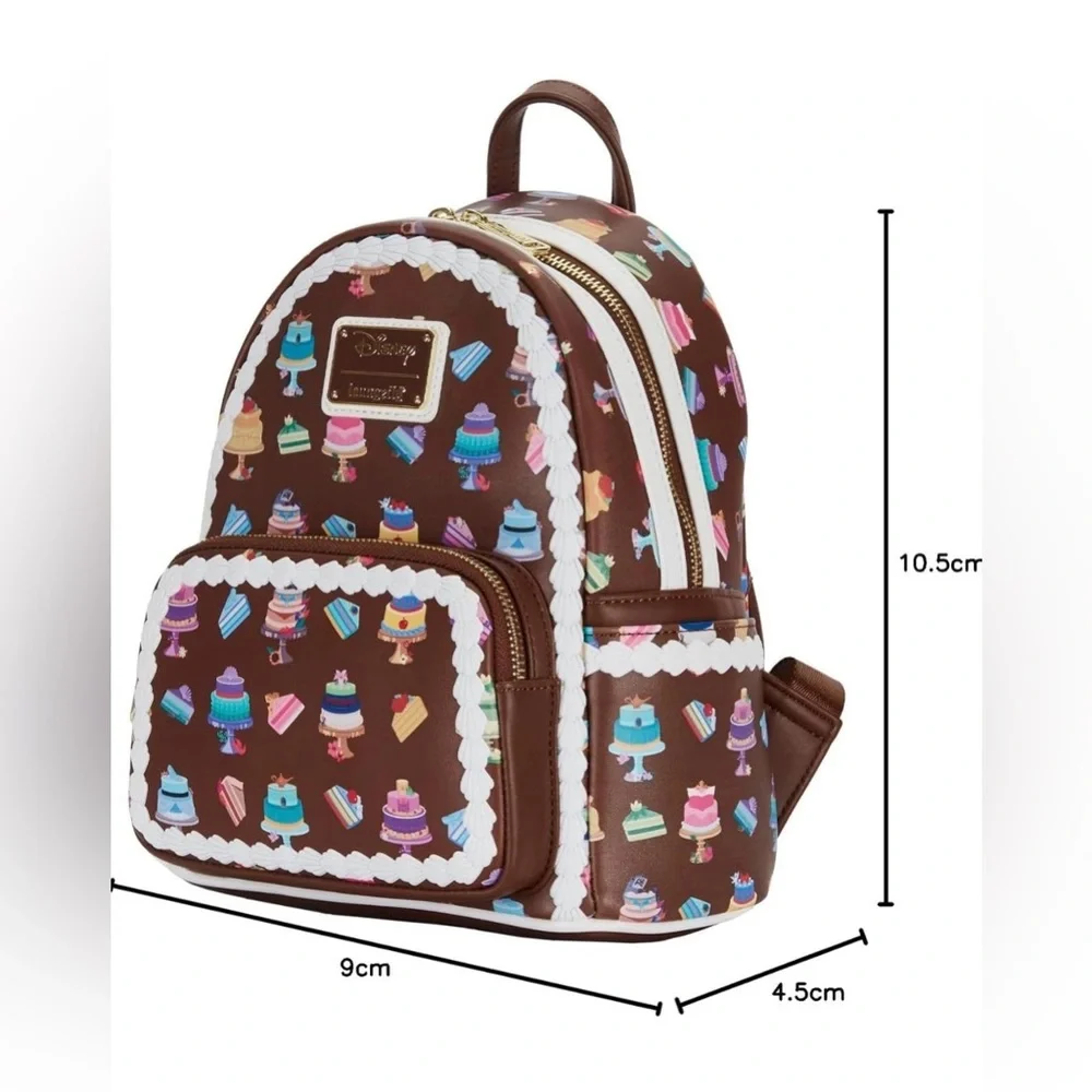 Loungefly Disney Princess Cakes Mini Backpack with Piped Icing Trim - Picture 4 of 6